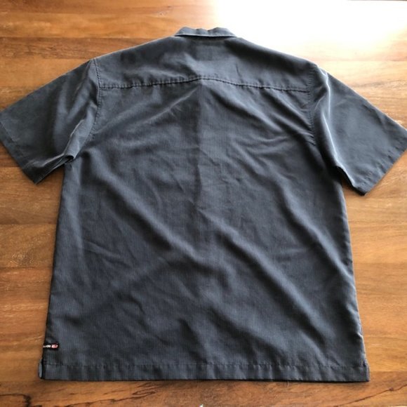 Mens Quiksilver Short Sleeve Dark Gray Medium - Picture 6 of 8